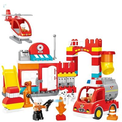 China OUDK Toys Fire Eepartment Eco-friendly Material Building Blocks Toys Educational Bricks Toys For Children 90pcs Building Blocks for sale