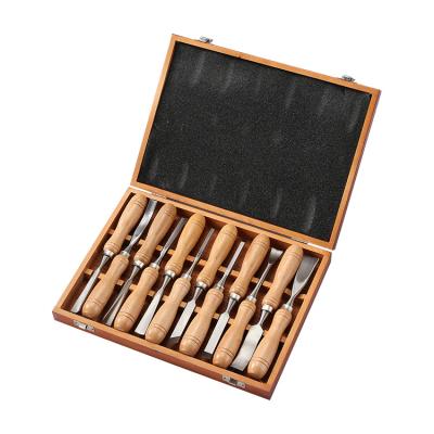 China Custom Hand Woodworking Engraving Chisel Kit Woodworking 12pcs Tools Kit Wood Carving Chisel for sale