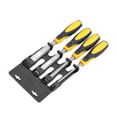 China Custom Woodworking Hand Engraving Kit Carving Chisels Woodworking Tools 4pcs Wood Chisel Tool Kit for sale