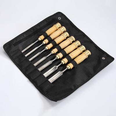 China Work Wood Japanese Chisel High Carbon Steel Carving Chisel Set Wood Chisel Tools for sale