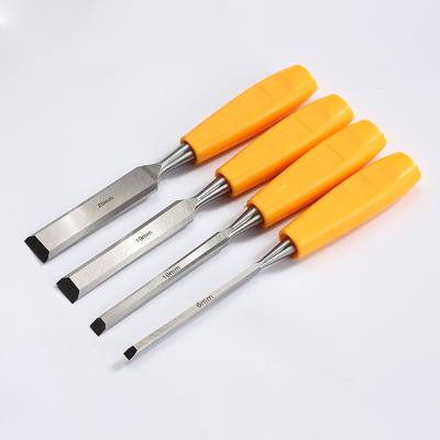 China Wood Work Professional 4Pcs HSS Wood Chisel Carving Chisel Set For Wood Turning for sale