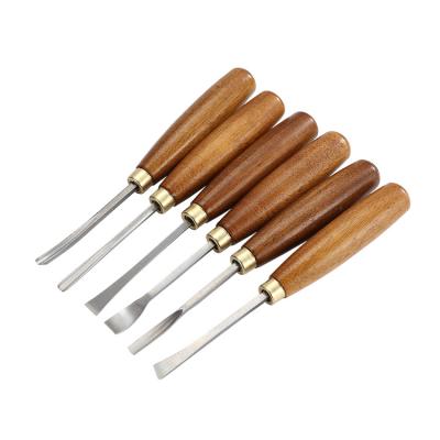 China Wood Work 6 Pcs Professional Wood Turning Chisel Carving Chisel Set Wood For Japanese Chiseling for sale