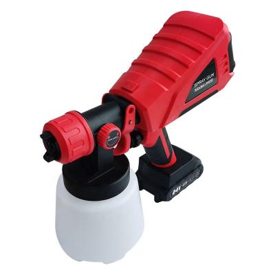 China Paint Spray Gun 600W 24V Electric Paint Sprayer for Wood, Wall, Fence, Cabinets, Building Paint WITH TWO BATTERIES for sale