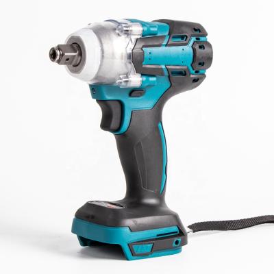 China Decorative cordless electric brushless impact wrench with two batteries one charger and plug for sale