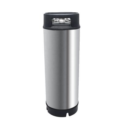 China 19L 304 Stainless Steel Keg Beer Keg Syrup Milk Soda Barrel Grip Rubber Lock Cornelius Style Beer Keg for sale