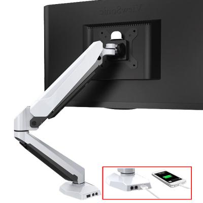 China High Quality Computer Monitor Stand Aluminum Alloy Desktop Desktop Monitor Stand Stock White Desktop Monitor Stands for sale