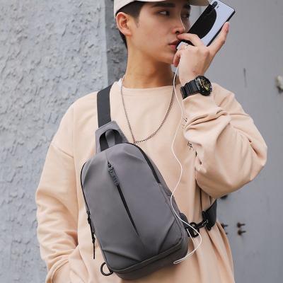 China With USB Large Capacity Leisure New Fashion Business Men's Backpack Single Rig Bags Custom Men Chest Shoulder Bag For Men With USB for sale