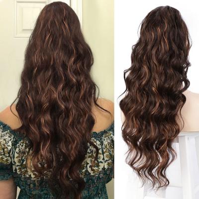 China Body Wave The Little Girl Who Sells Wigs Today Recommends Long Body, Wavy Drawstring Ponytail, Synthetic Drawstring Ponytail Extension for sale