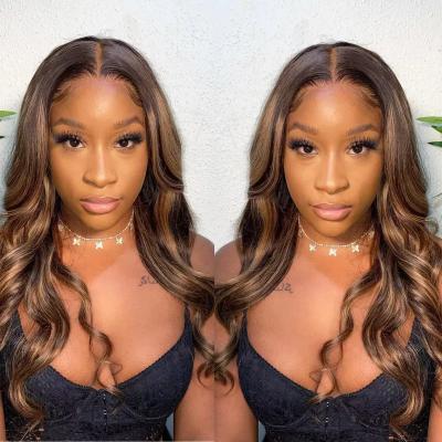 China Popular Loose Deep Wave Transparent 4x4 Lace Closed Wig Malaysian Body Wave Wig for sale