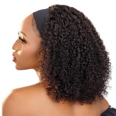 China Body Wave Girl Small Selling Wigs Summer Style Recommended Full 200 Density Headband Twisted Curly Wigs Mechanical for sale