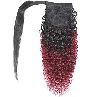 China African Curly Colored Tuck Curly Drawstring Ponytail Hair Extension Braid Clip Wig for sale