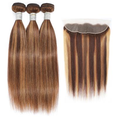 China Directly the little girl who sells wigs recommends tying the hair bundle HD lace 30 inch straight human hair brazilian remy hair for sale