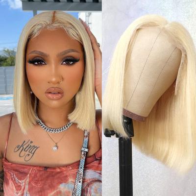 China High Quality Straight 613 Honey Blonde Hair Color: 13x4 Lace Front Straight Transparent Hair for sale