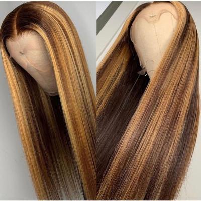 China Directly Little Girl Selling Wigs Recommend 30 Inch 13x4 Gradient Lace Front Wig With High Gloss Wig for sale