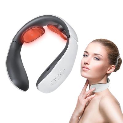 China Comfortable Electric Neck Massager Ten Machine Cervical Massage Device Body Back Pain Shoulder Vibrator Therapy Pulse Heating Pain Relief for sale