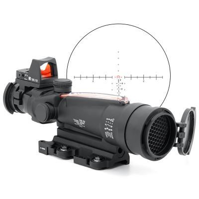 China TA11 Durable Tactical Sdo-cp 3.5x35mm BAC True Fiber Optics Illuminated Dot Reticle Optics Scope With Red Horseshoe RMR Dot Sight Red for sale