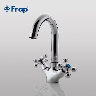 China Zinc Double Handle Basin Faucets FRAP Electric Faucets Hot And Cold Water Faucets F1319 for sale