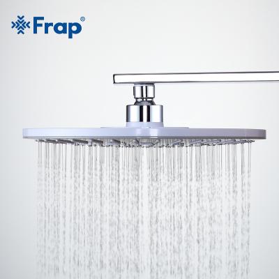 China With Diverter Frap Overhead Shower Heads ABS Plastic Bathroom Rainfall Shower 250*250mm F009-25 for sale