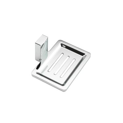 China Contemporary Cheap Frap Wall Mounted Square Stainless Steel Soap Dish Holder F1802 for sale