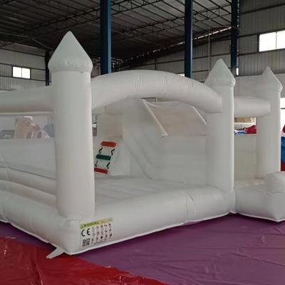 China Custom PVC Rainbow Moonwalk Toddler Amusement Park Wedding Child Jumping Mini White Bounce House Bouncy Castle Inflatable Bouncer for sale