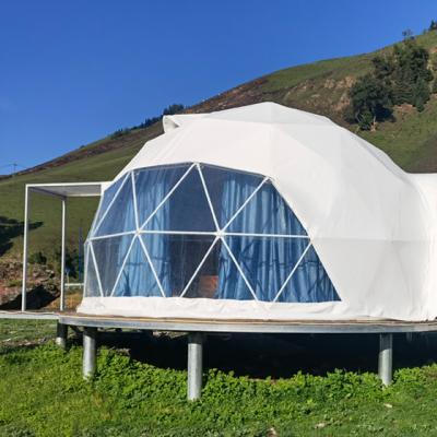 China High Quality Outdoor 6m Geo Dome Tent Garden Moss Party Shelter Greenhouse Glamping Dome House Tent FTT-010601 for sale