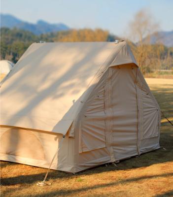 China Diagonal Bracing Type Firstents 2022 Outdoor Camping Extend Cotton Air Pole Glamping Inflatable House Tent Inflatable Camping Tent for sale