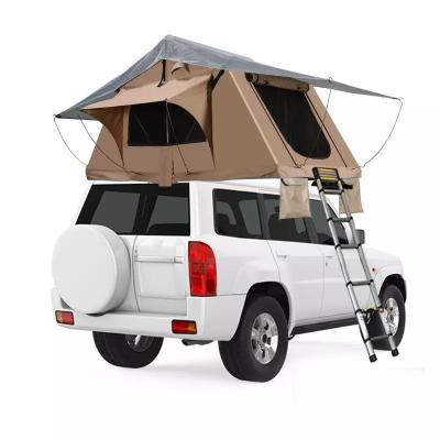 China Camouflage game camping SUV top tent/outdoor foldable hard shell roof top tent field off road vehicles car roof top tent for sale