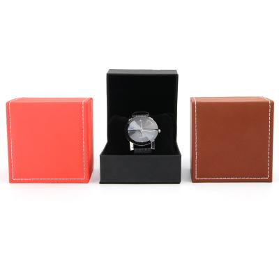 China Competitive Price Box Enough Pu Leather Watch Storage Box Common Goods 3 Colors for sale