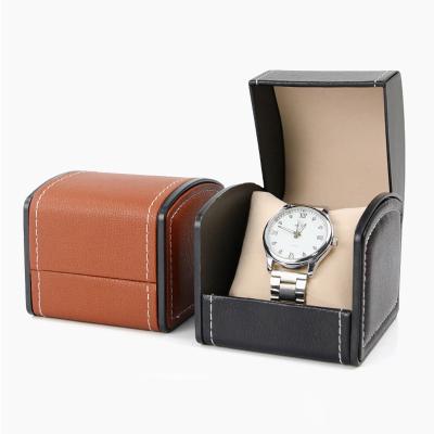 China Luxury Box Pretty Stocking Goods 3 Colors PU Leather Watch Box Competitive Price for sale