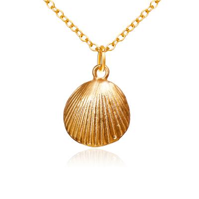 China Wholesale Price Eco - Friendly Commercial Vintage Multi - Layer Insurance Gold Shell Necklace for sale