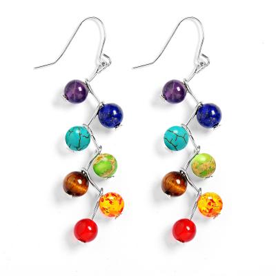 China CIA Trade Assurance Vintage Selling Stone The Best Bead Of Yoga Chakra Earrings for sale