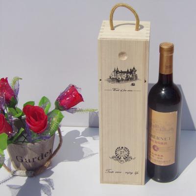 China High Quality Luxury Recyclable Bottles Wooden Gift Wine Box Accept Customized for sale