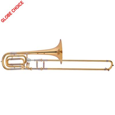 China GOLD LACQUER TROMBONE Bb/F HEAD TROMBONE BASE OEM for sale