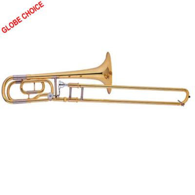 China GOLD LACQUER TROMBONE Bb/F HEAD TROMBONE BASE OEM for sale