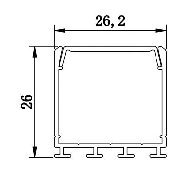 China Popular Decorations Europe Aluminum Profile Led Panel Frame /Flexible LED Profile for sale