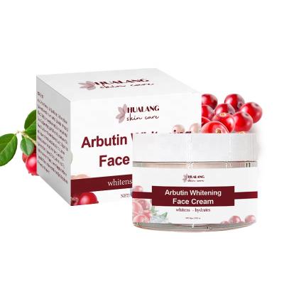 China Custom Private Label Whitening Arbutin Brightening Whitening Face Cream and Glowing Skin Lotion Moisturizer Face Cream for sale