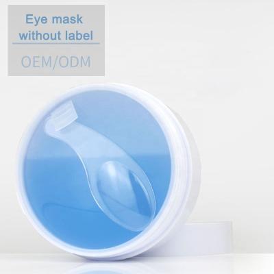 China Custom Anti-Puffiness White Label Blue Eye Mask Collagen Eye Mask Wholesale Private Label Under Eye Collagen Mask for sale