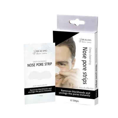 China Moisturizer Custom Design White Private Label OEM Nose Pore Strip Nose Strips For Blackhead Remover for sale