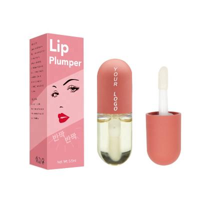 China Natural Skin Revitalizer Private Label Lip Plumper Gloss With Logo Printing On The Gloss Tube for sale