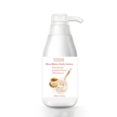 China Low MOQ Cheap Shea Butter Skin Whitening Body Moisturizing Natural Nourishing Lotion from Private Label for sale