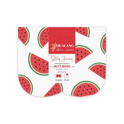 China Private Label Hydrating Hyaluronic Acid Enhancement Logo Collagen Watermelon Butt Sheet Mask Moisturizer Customized for sale