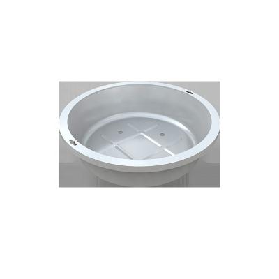 China Patent Industrial Plant Round Stainless Steel Grass Planting Recessed Manhole Cover For Urban Landscape for sale