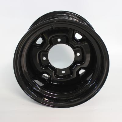 China 12 Inch Hard Cart Car Wheel 12X6 12X8 4Hole Wholesale Customized Hub Wheel High Quality Rim For Atv for sale