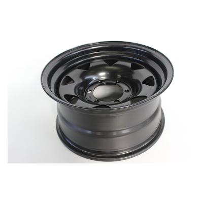 China Factory Wheel Tough Stable And No Air Leak Wheel Color Black Edges Passenger Car Wheels for sale