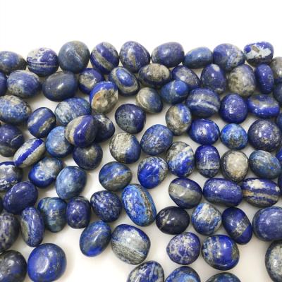 China Wholesale natural lapis lazuli 2-3cm tumble stone pebble lazulite lazurite lazurite stone polished stone for sale