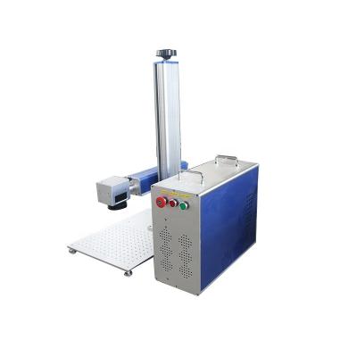 China Air Cooled CO2 Metal Makers 20w 30w 50w 100W Mini Portable Fiber Laser Marking Machine Desktop 1020 Lazer Machine for sale