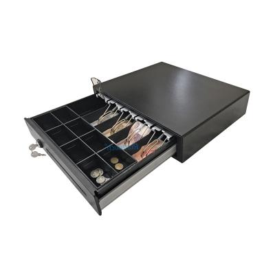 China 8 Position Systems 410mm Adjustable Coins 5 RJ11 RJ12 Bills Heavy Duty Roll Standard Cash Cash Drawer for sale