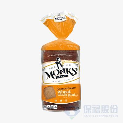 China Logo Clear Food Grade Bakery Bread Packaging Pouch Plastic Bag Customized Food OPP/BOPP for sale