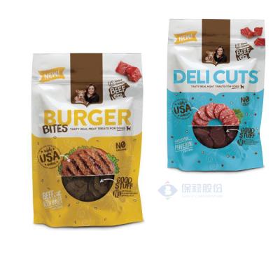 China High Quality Dog Treat Lock Zip Package Snack Barrier Resealable Dog Holder Up Packaging Bags for sale