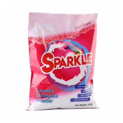 China Custom Printed 150g / 400g Small Size Barrier Washing Powder Pockets Laundry Soap Packaging Bags for sale